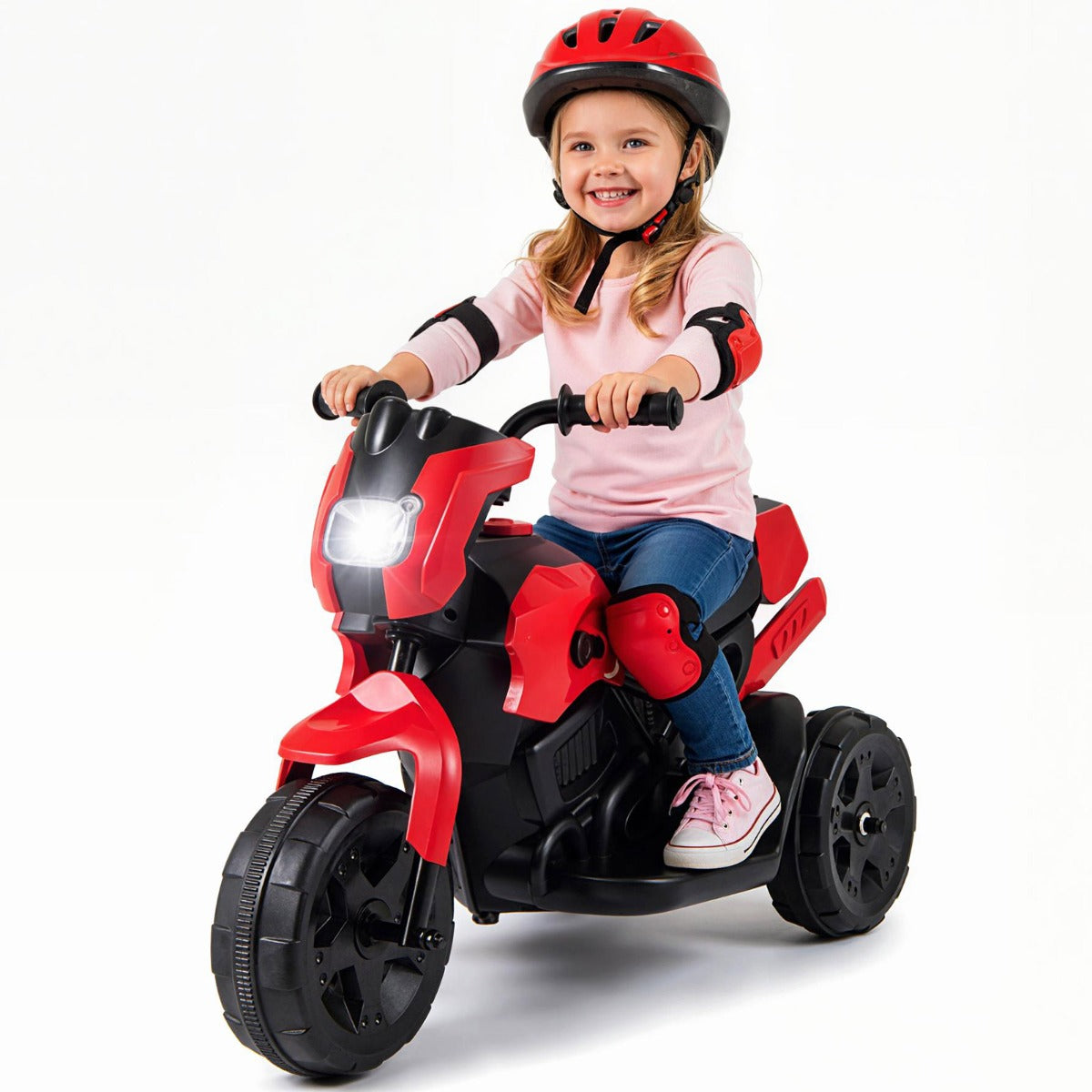 Livsk costway 6v kindermotorfiets batterijgevoede elektrische speelgoedauto voor jongens en meisjes van 37 72 maanden rood 1 1