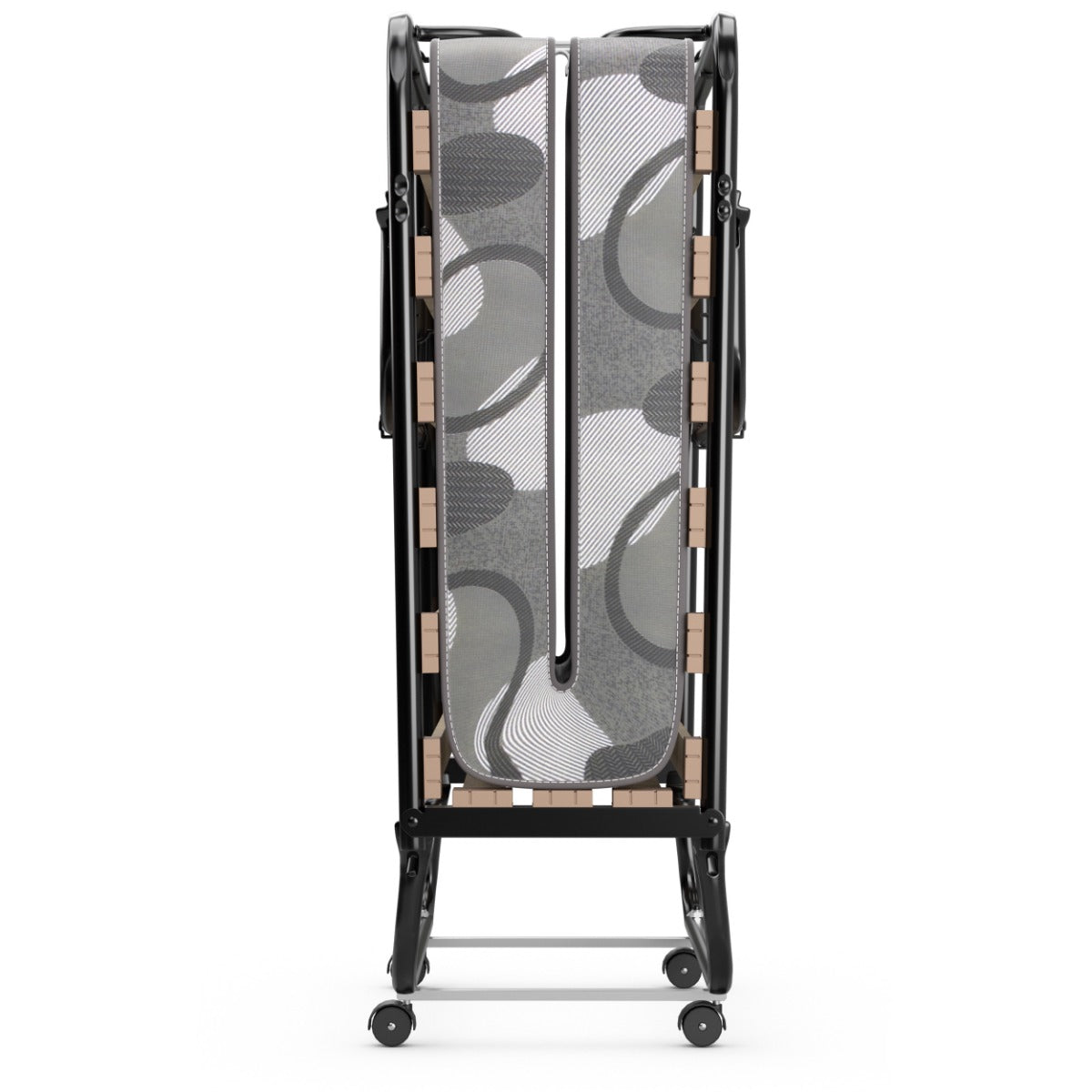 LIVSK Opklapbaar Logeerbed - Traagschuimmatras - Stalen Frame met Antislip - Draagvermogen tot 130 kg - 190 x 80 x 33 cm -