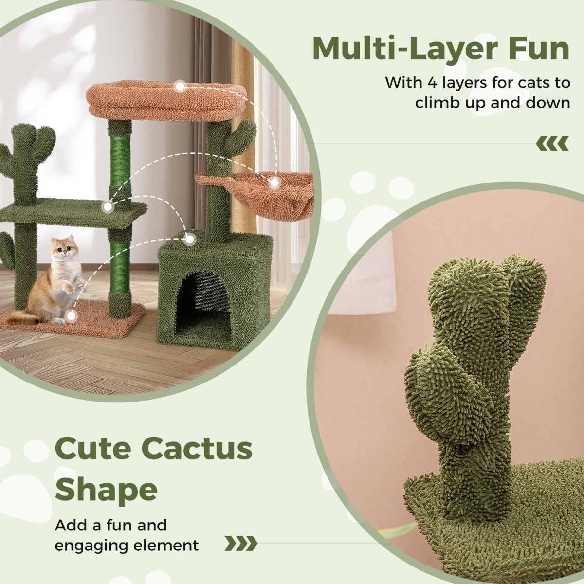 LIVSK Moderne Kattenboom 4 Niveaus - Speels Design - Natuurlijke Sisal Krabpalen - Veilig en Comfortabel - 90 x 31 x 81 cm -