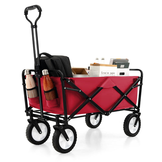 LIVSK Opvouwbare Trolley - 68 kg Draagvermogen - Verstelbare Handgreep - 82L Capaciteit - Stille Wielen - Marineblauw