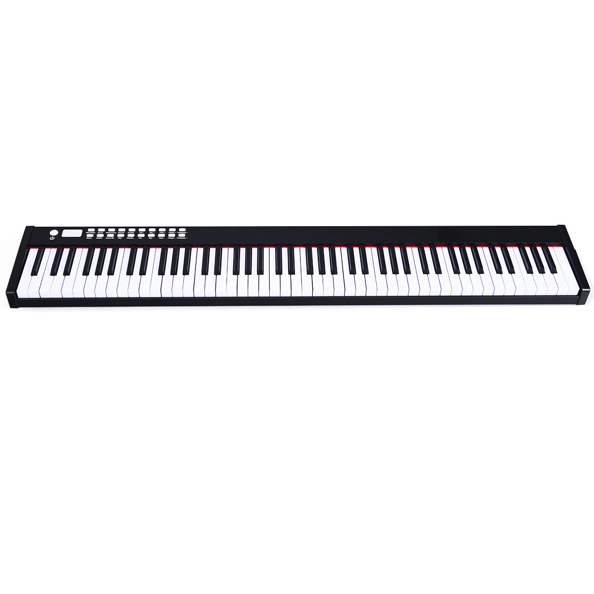 LIVSK Elektrische Piano 88 Toetsen - Gevoelige Toetsen - Leerfunctie - Sustainpedaal - Draagtas - Zwart
