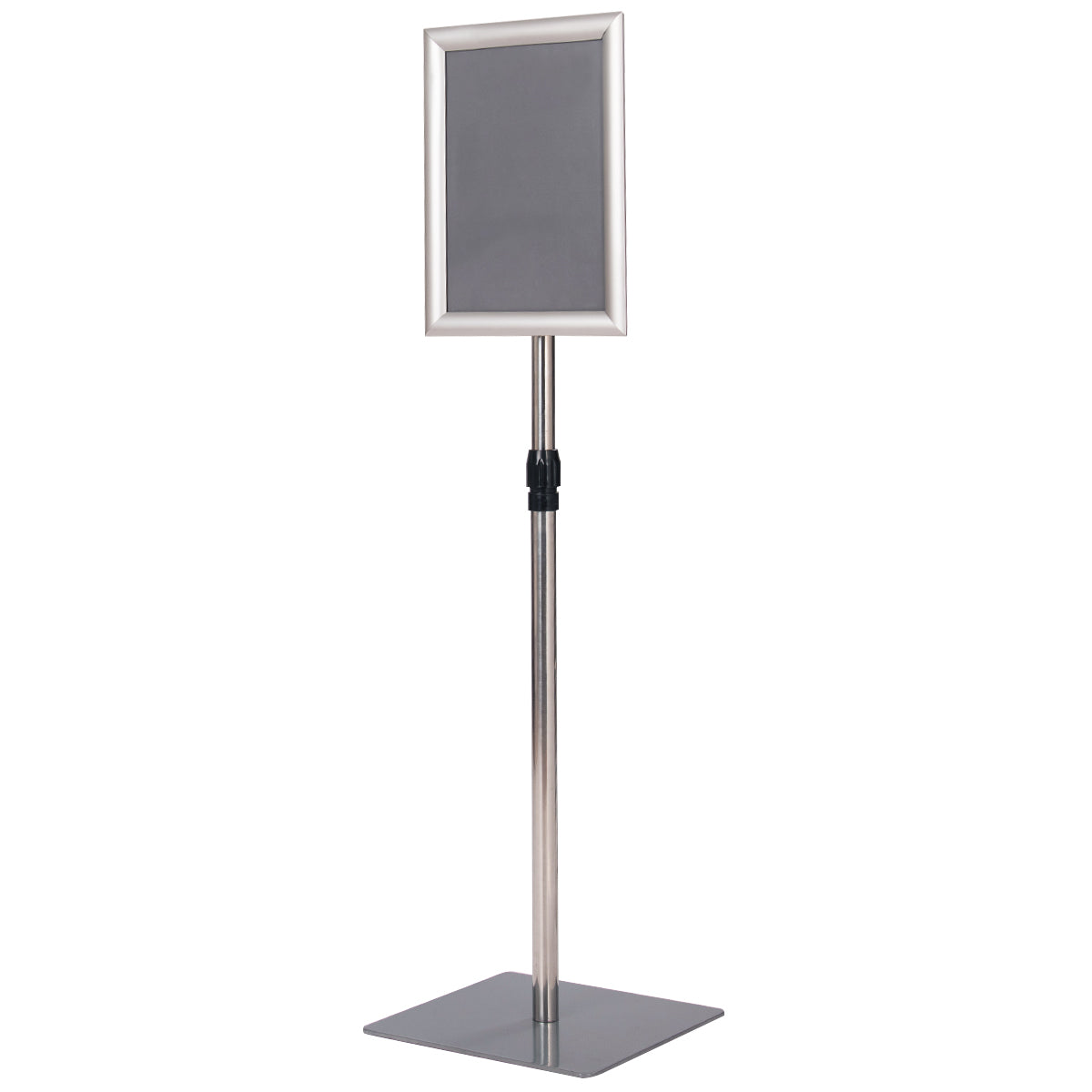 LIVSK Set van 2 Verstelbare Presentatiestandaards - Hoogte 74-118 cm - Duurzaam Aluminium - 360° Rotatie - Zilver