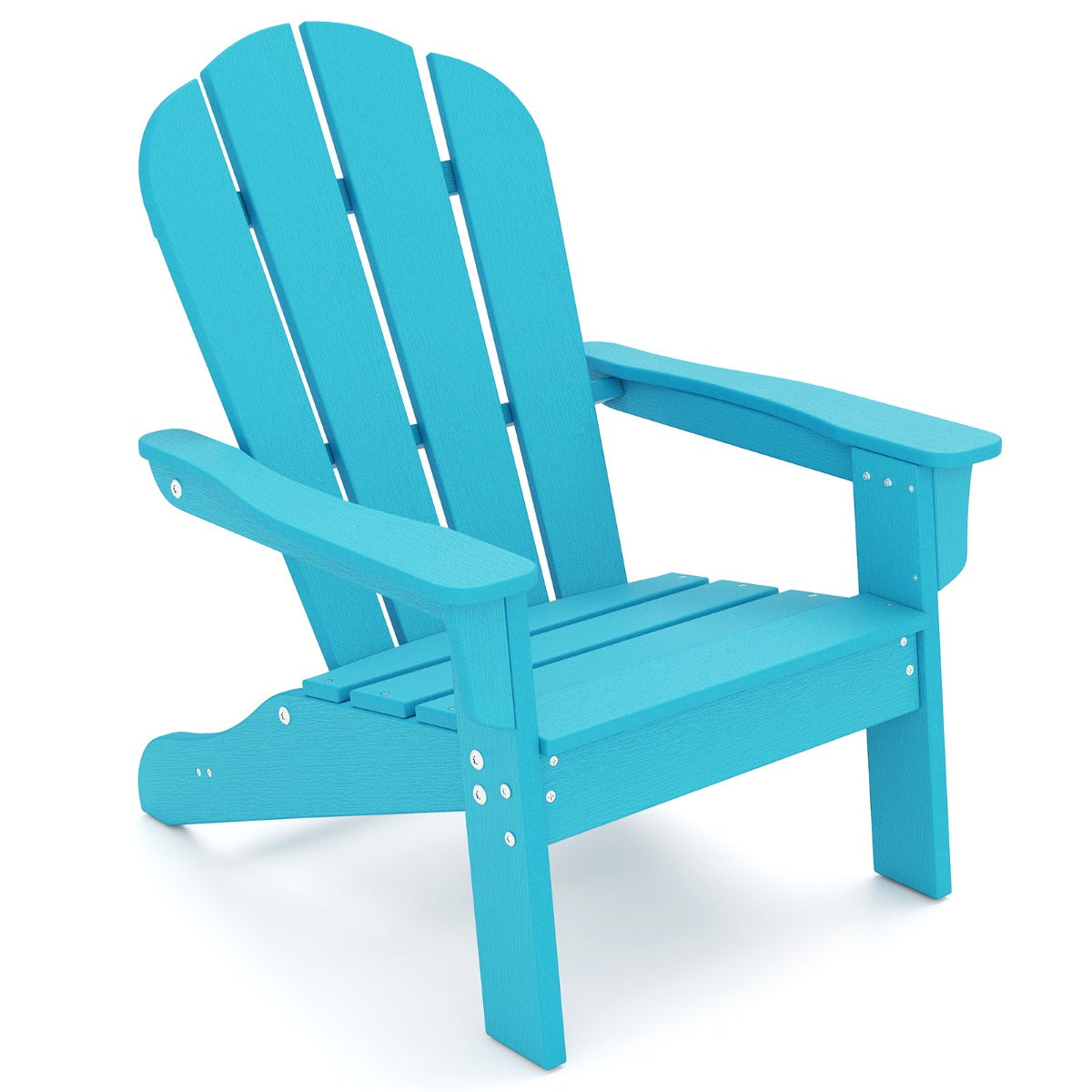 LIVSK Ergonomische Adirondack Kinderstoel - Weerbestendig HDPE - Voor Binnen en Buiten - Draagvermogen tot 75 kg - Bruin