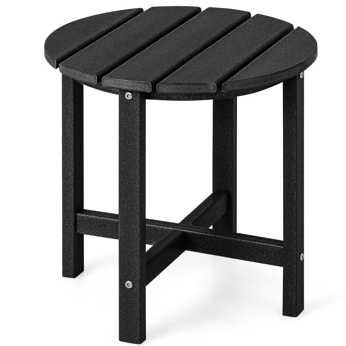 Livsk costway adirondack tuinstoel en rond tuintafeltje weerbestendige stoel en adirondack tafel van hdp 1 1