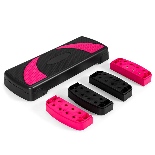 LIVSK Aërobe Stepper - Antislip Oppervlak - 3 Verstelbare Hoogtes tot 20 cm - Belastbaar tot 250 kg - Compact en Lichtgewicht -