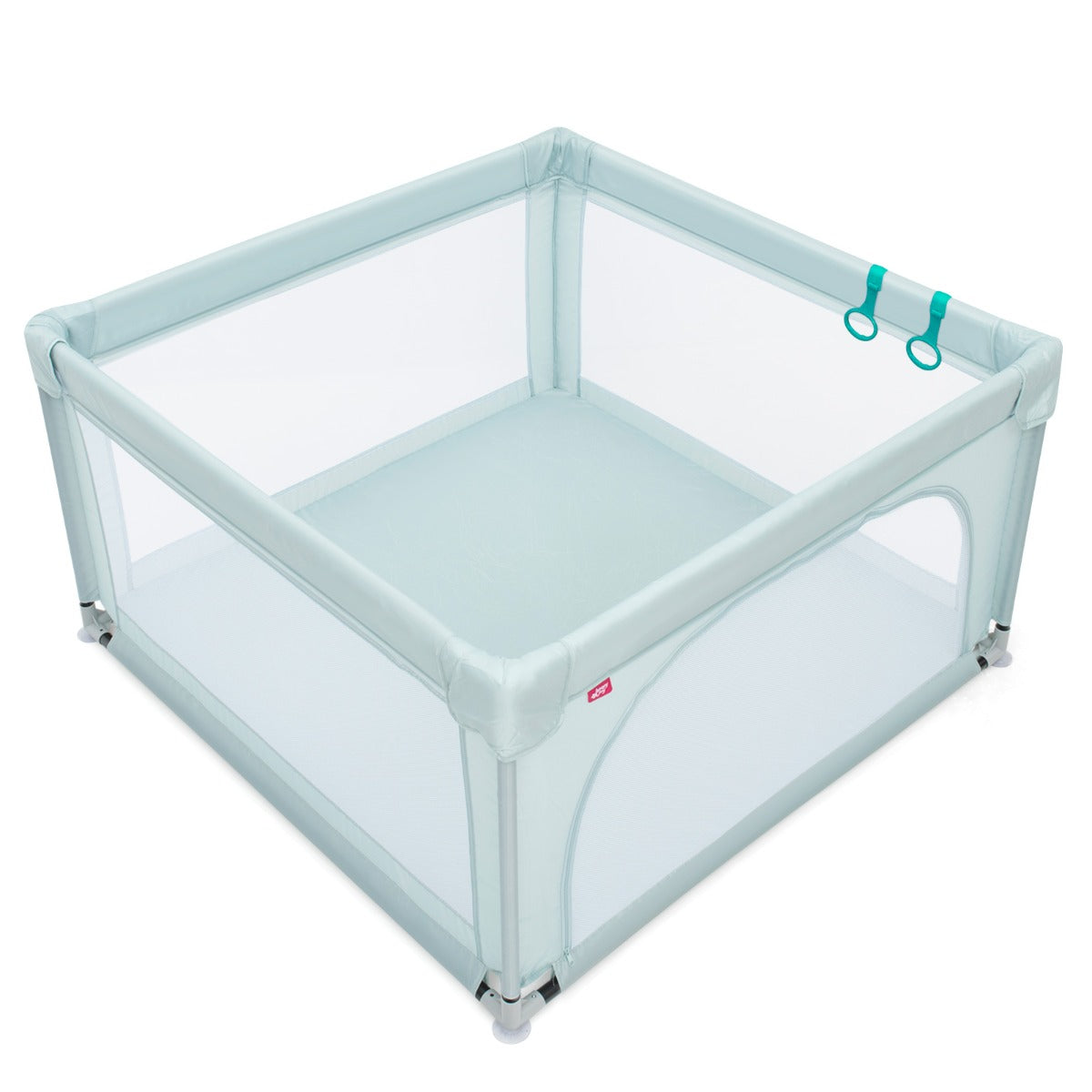 LIVSK Baby Speelbox - Veilige Speelruimte - Ademend Gaas - Duurzaam Stalen Frame - Inclusief 50 Oceaanballen - 126 x 126 x 68 cm