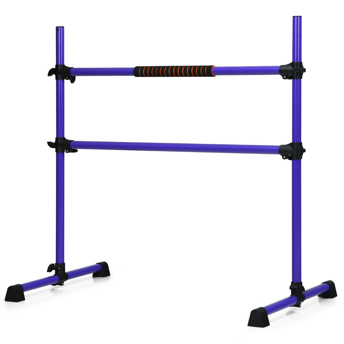 LIVSK Verstelbare Balletbarre - Draagbaar en Antislip - Voor Kinderen en Volwassenen - Tot 50 kg - 124 x 71 x 120 cm - Paars