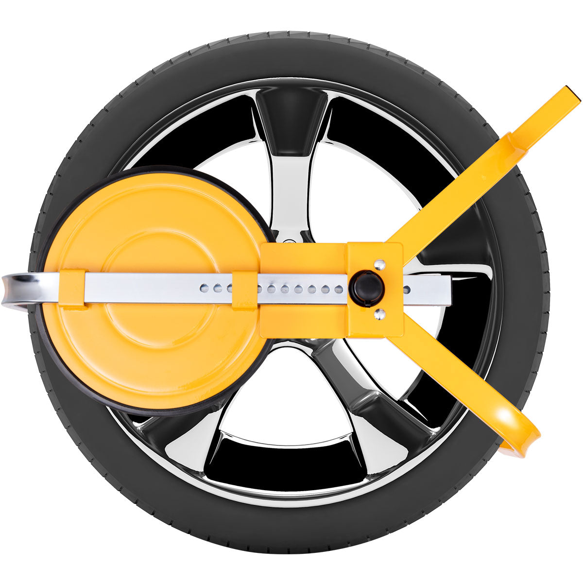 LIVSK Wielklem van Zwaar Staal - Roestwerend - Universeel voor Auto, Aanhangwagen, SUV - Eenvoudig te Bevestigen - Geel