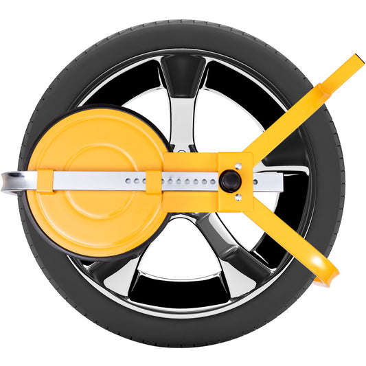 LIVSK Wielklem van Zwaar Staal - Roestwerend - Universeel voor Auto, Aanhangwagen, SUV - Eenvoudig te Bevestigen - Geel