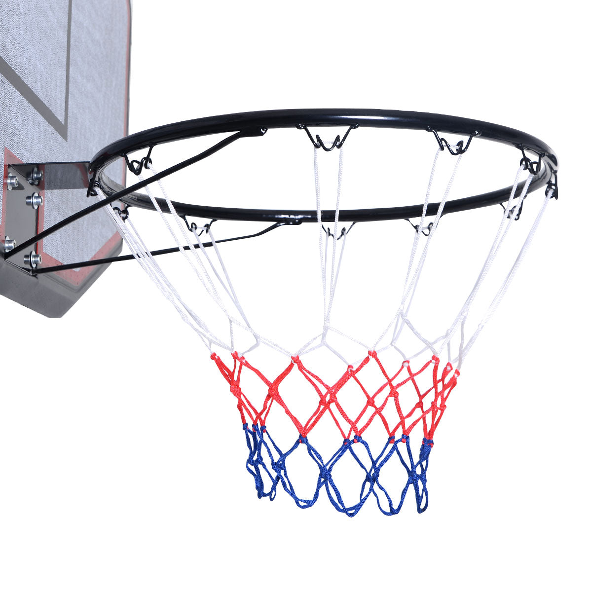 LIVSK Draagbare Basketbalring - Verstelbare Hoogte 220-305 cm - Stabiele Basis met Water/Zand - Duurzaam Stalen Frame - Zwart +