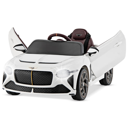 LIVSK Bentley Bacalar Elektrische Kinderauto - 2 Motoren - Afstandsbediening - Veersysteem - LED-verlichting - Zwart