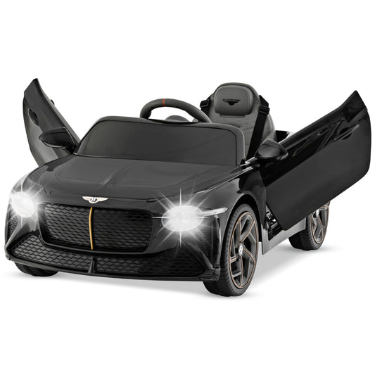 LIVSK Bentley Bacalar Elektrische Auto voor Kinderen - 2 Motoren - Afstandsbediening - Veiligheidsgordel - USB en AUX - Zwart