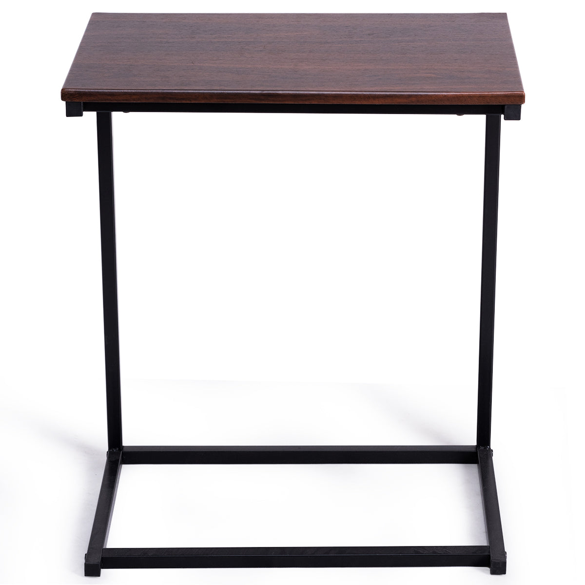 LIVSK Multifunctionele Laptoptafel - MDF Tafelblad - Metaal Frame - Stabiel en Elegant - 55 x 35 x 65 cm - Koffie