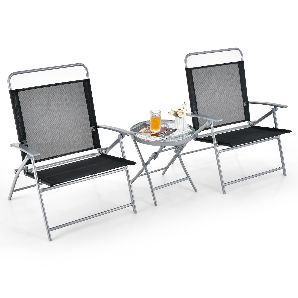 LIVSK Klapstoelset met Koffietafel -