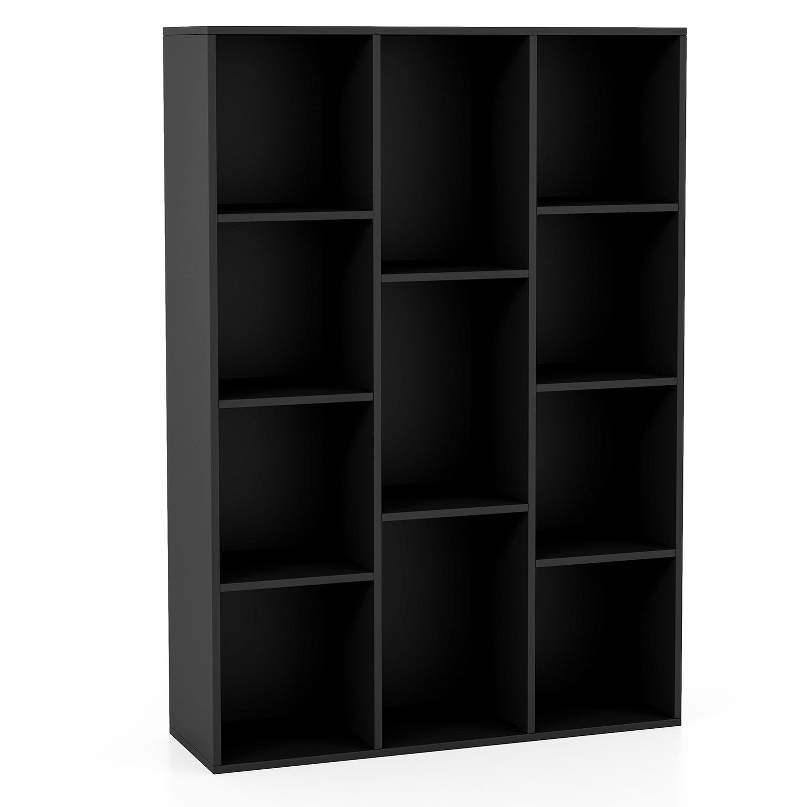 LIVSK Boekenkast met 11 Vakken - Modern Design - Horizontaal of Verticaal - Veilig met Kantelbeveiliging - 74 x 24 x 106 cm -