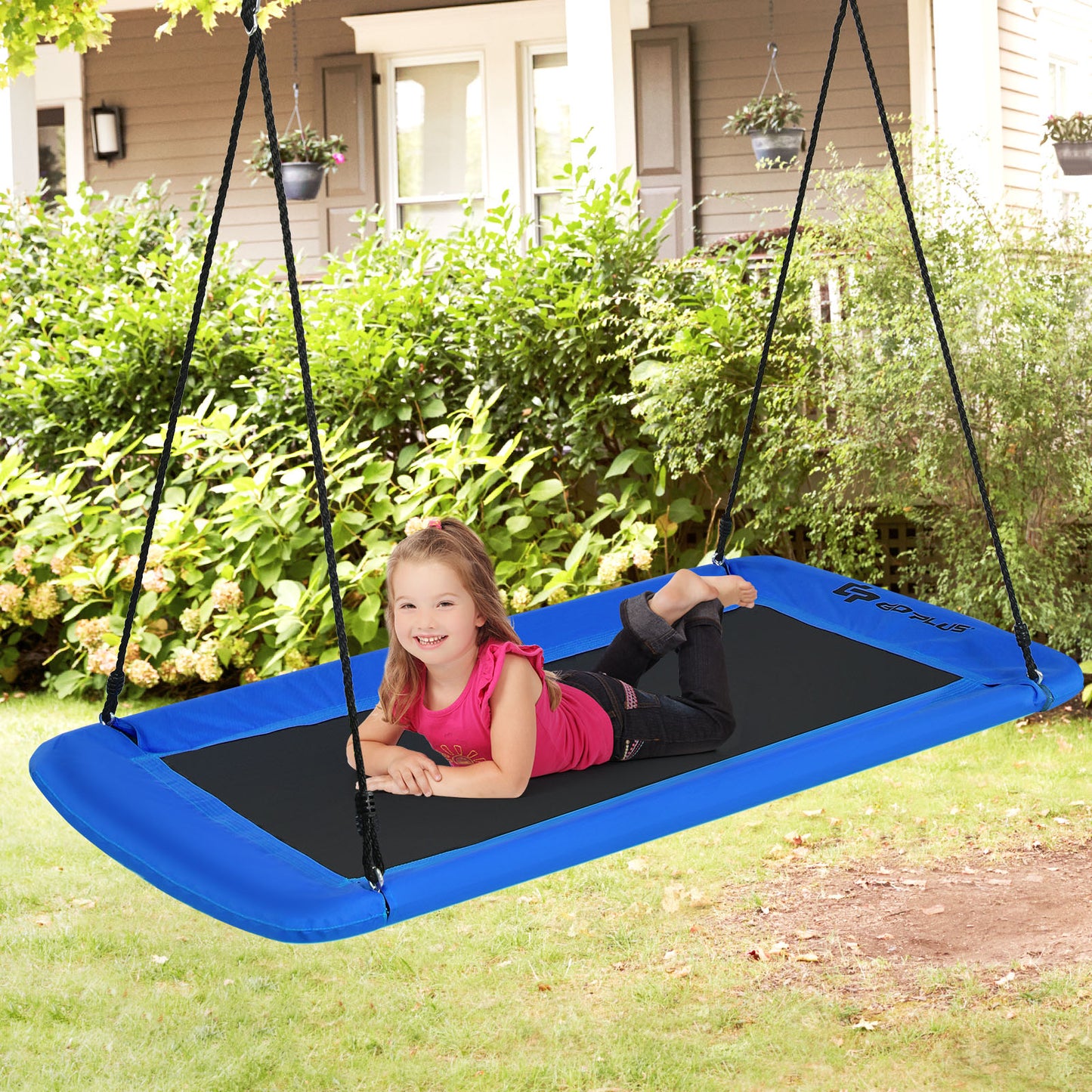 LIVSK Verstelbare Boomschommel - Duurzaam Staal en Oxford-stof - Veilig en Comfortabel - Voor Binnen en Buiten - 150 x 80 cm -