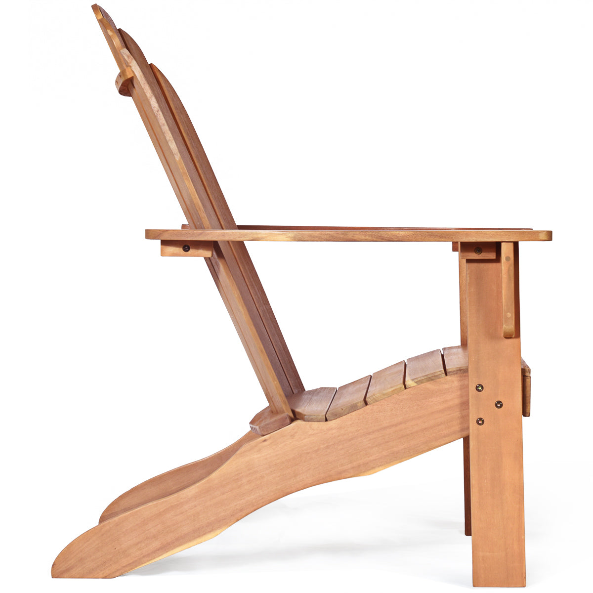 LIVSK Ergonomische Adirondack Stoel - Duurzaam Acaciahout - Comfortabel en Stevig - Voor Tuin en Terras - 69 x 88 x 103 cm -