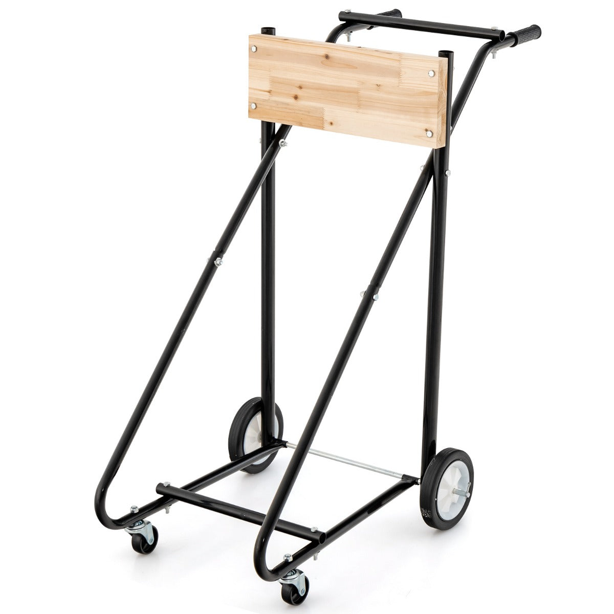 LIVSK Motoropslagwagen op Wielen - 150 kg Draagvermogen - Duurzaam en Waterbestendig - Ergonomische Handgreep - Zwart