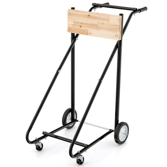 LIVSK Motoropslagwagen op Wielen - 150 kg Draagvermogen - Duurzaam en Waterbestendig - Ergonomische Handgreep - Zwart