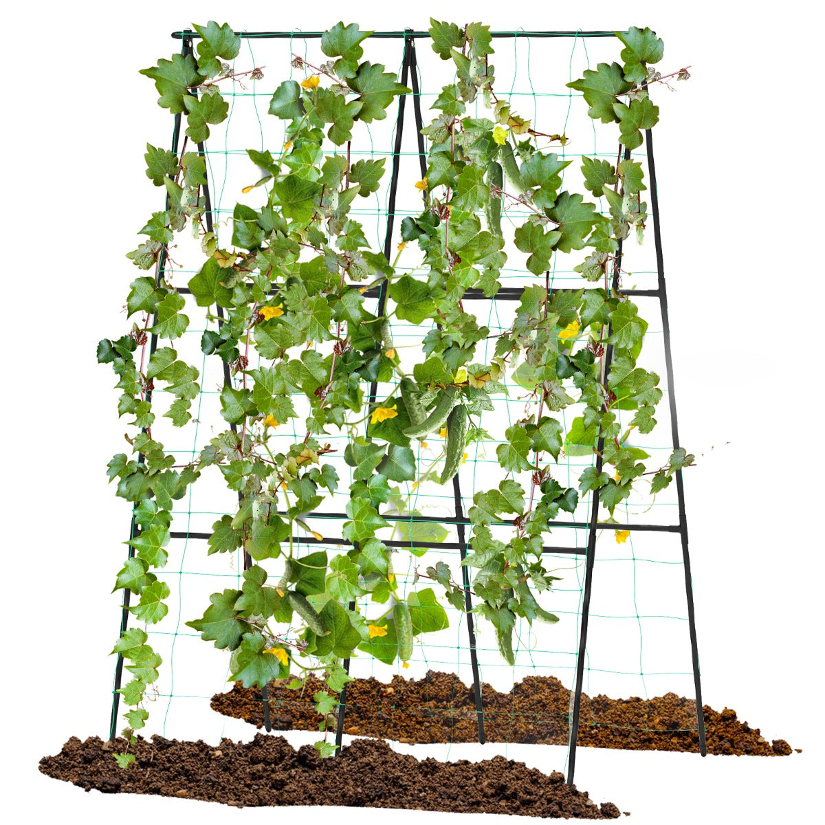 Livsk costway buitenrek voor klimplanten a vormig tuinrek voor verhoogde plantenbakken