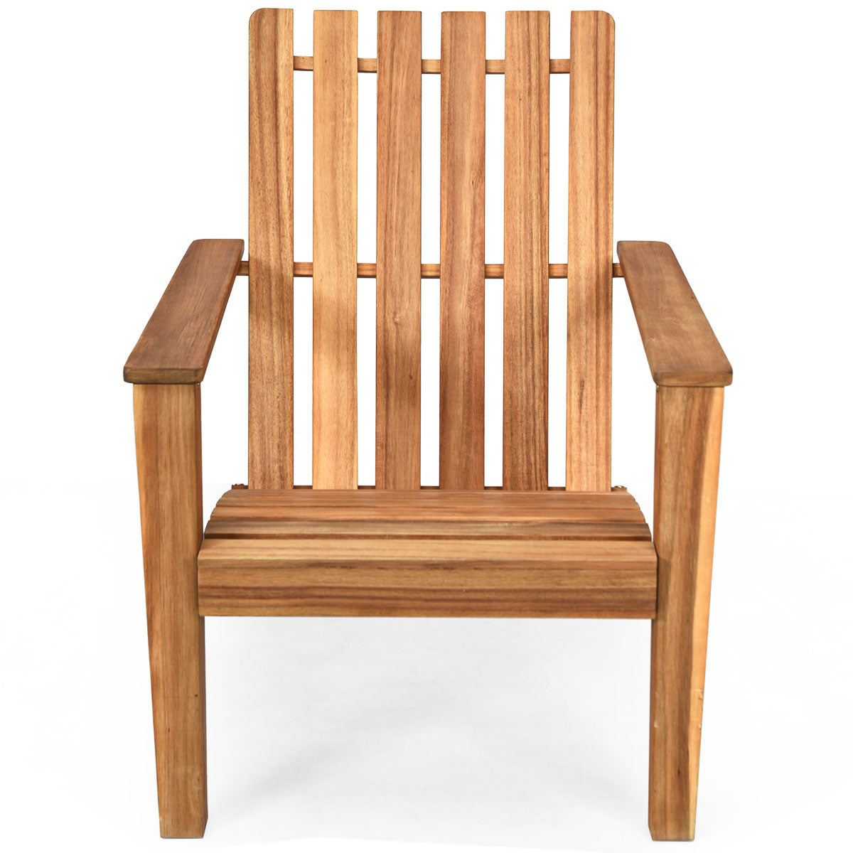 LIVSK Ergonomische Adirondack Buitenstoel - Duurzaam Acaciahout - Comfortabel Ontwerp - Rustieke Stijl - 69 x 73 x 85 cm -