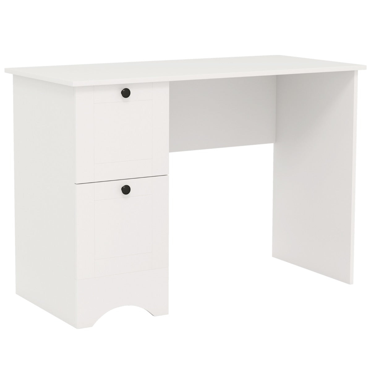 LIVSK Computertafel met 2 Laden - Ruim Werkoppervlak - Duurzaam en Stabiel Design - Multifunctioneel - 109 x 50 x 75 cm - Rustiek