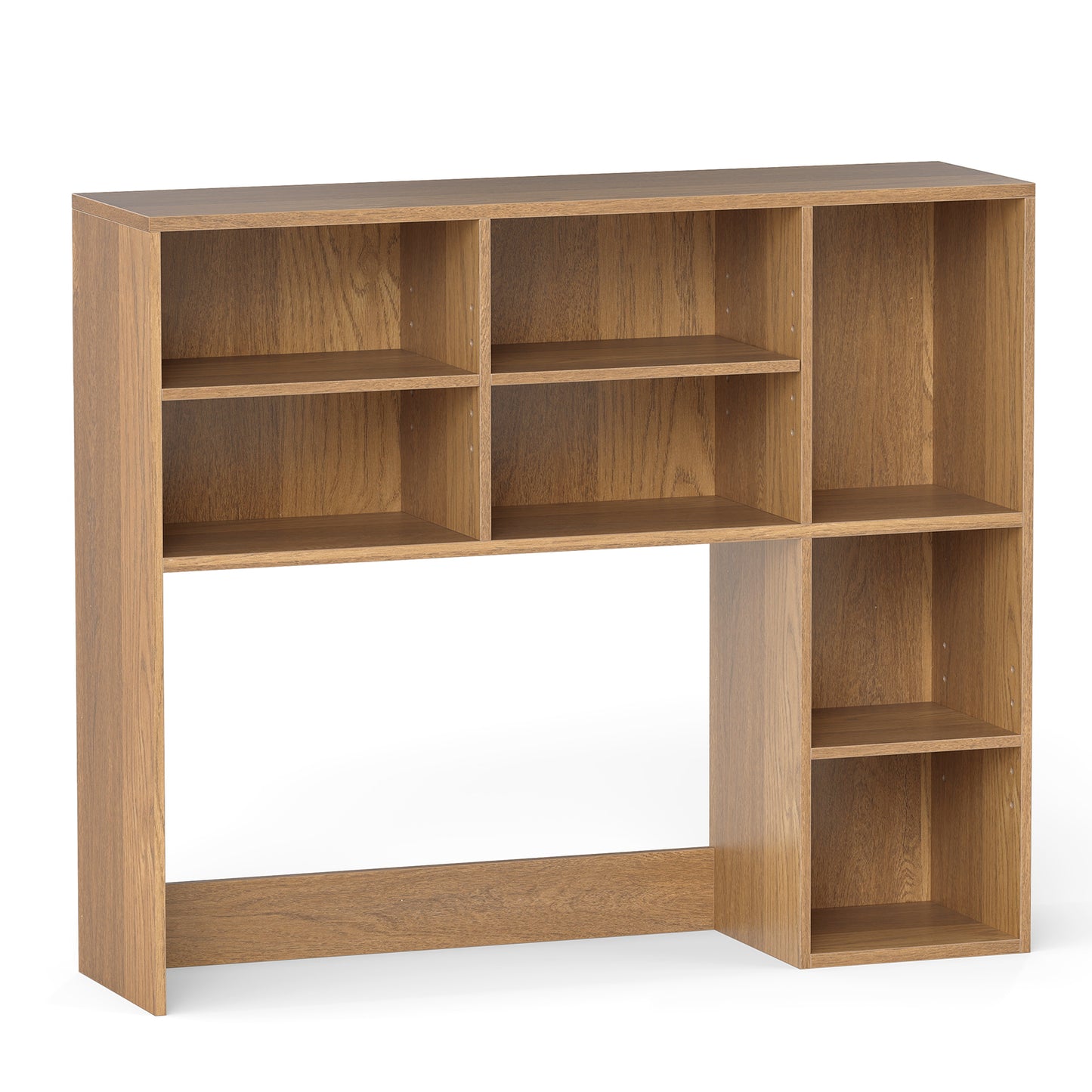 LIVSK Bureau-organizer voor Monitoren tot 27" - 3 Verstelbare Planken - Tot 120 kg - 94 x 25 x 79 cm - Natuurlijk
