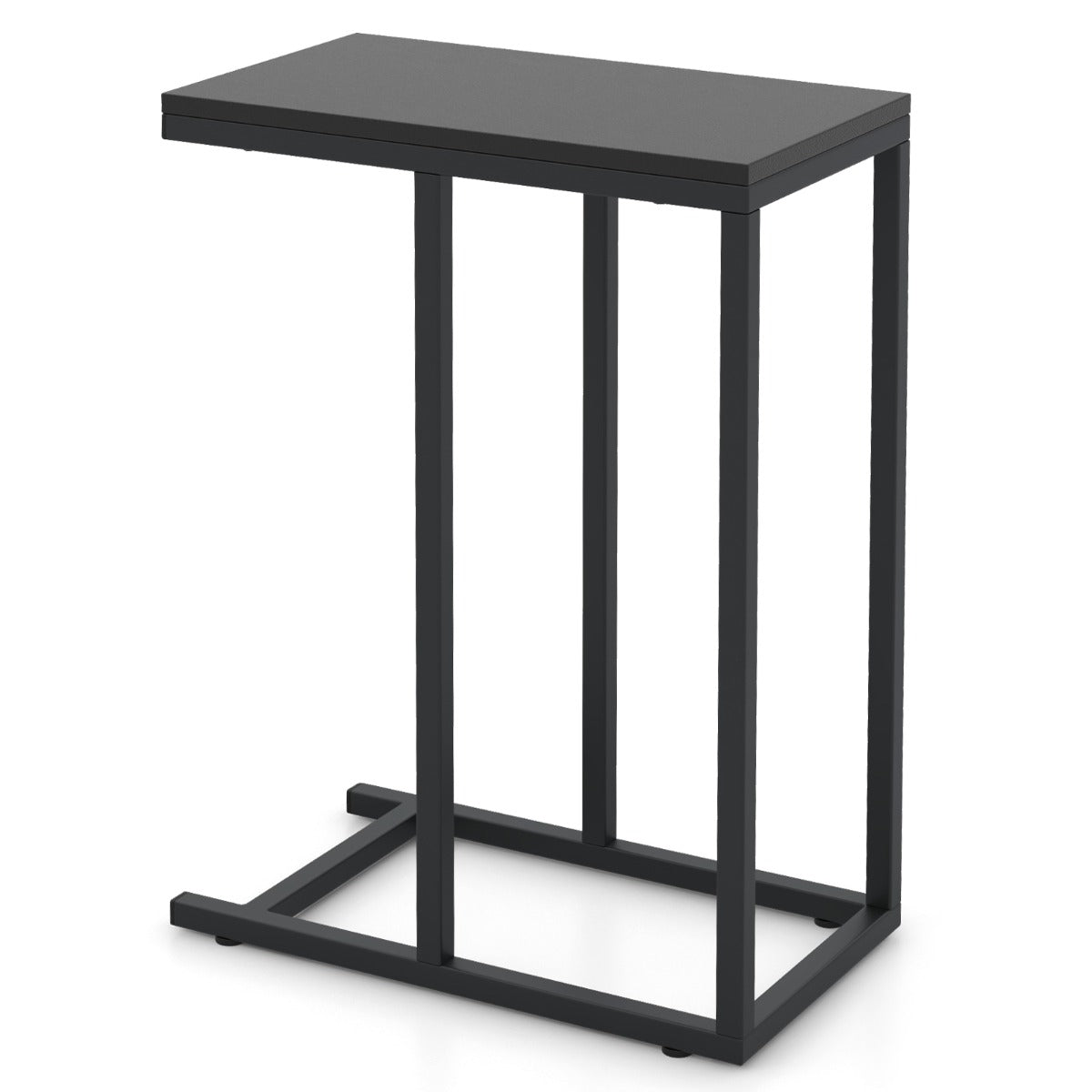 LIVSK C-vormige bijzettafel - Ruimtebesparend Ontwerp - Stevige Constructie - 45,5 x 25,5 x 64 cm - Draagvermogen 30 kg - Rustiek
