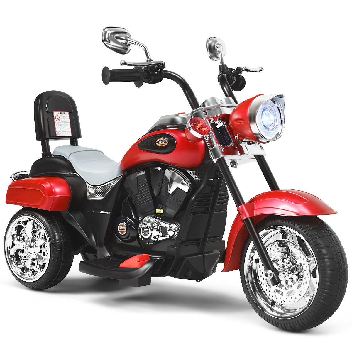 Livsk costway chopper stijl motorfiets voor kinderen en elektrische tractor voor kinderen batterij aangedreven motorfiets om op te rijden en speelgoedtractor 1 1