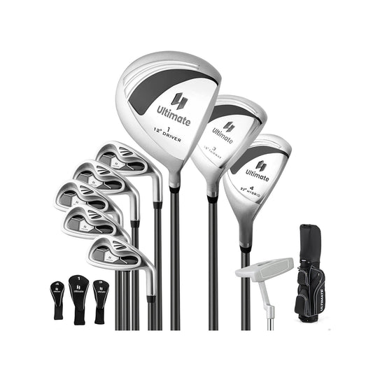 LIVSK Dames Golfclubset Compleet met Draagtas - 460CC Driver - Ultralichte Carbon Shafts - Antislip Grips - Zwart
