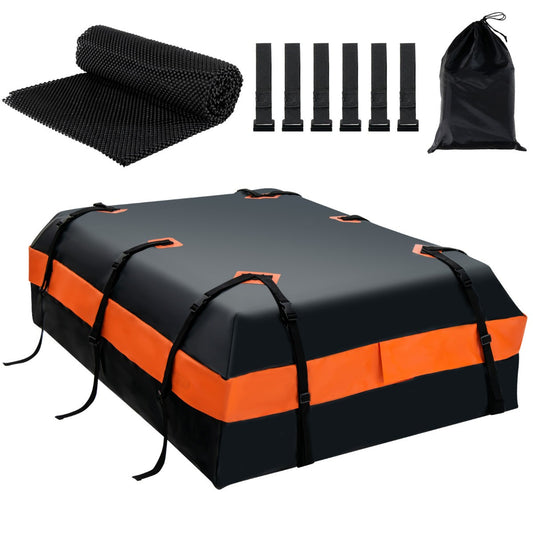 LIVSK Waterdichte Autodaktas 560 L - Voor Alle Voertuigen - Inclusief Deurhaken en Antislipmat - 132 x 100 x 43 cm - Zwart en