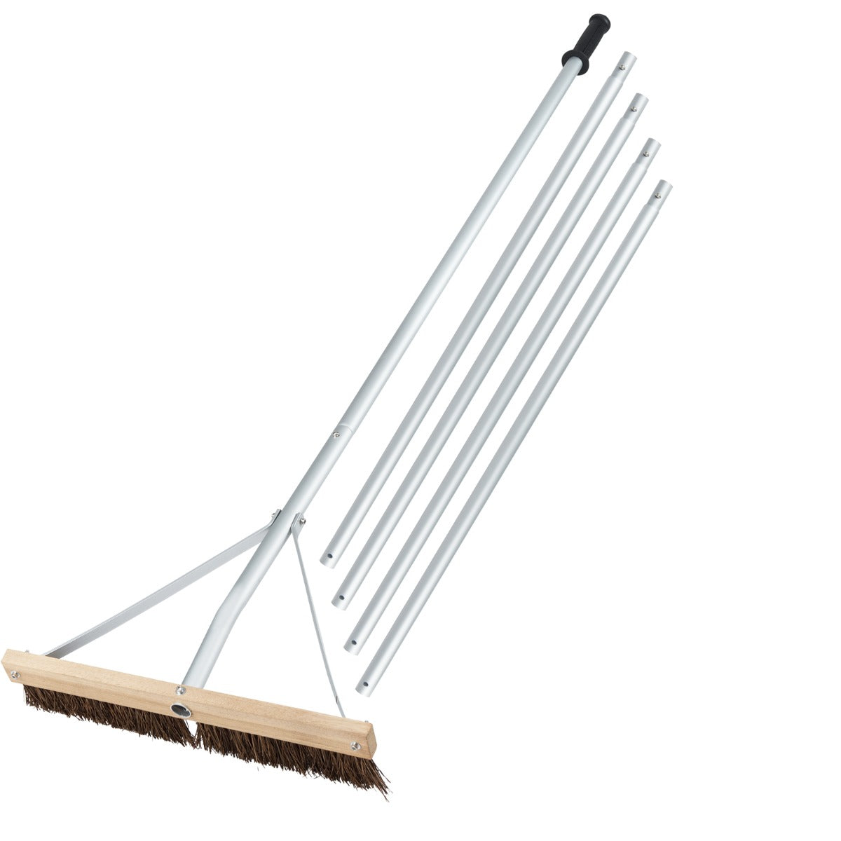 Livsk costway dakreinigingsgereedschap 165 626 cm in lengte verstelbare dakrekel met 5 lichte aluminium verlengstangen 1