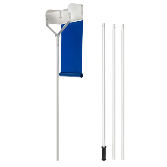 LIVSK Sneeuwhark - Maximaal 624 cm - Aluminium Frame - Antislip Handvat - Brede Snijkop - Veilig en Efficiënt - Zilver