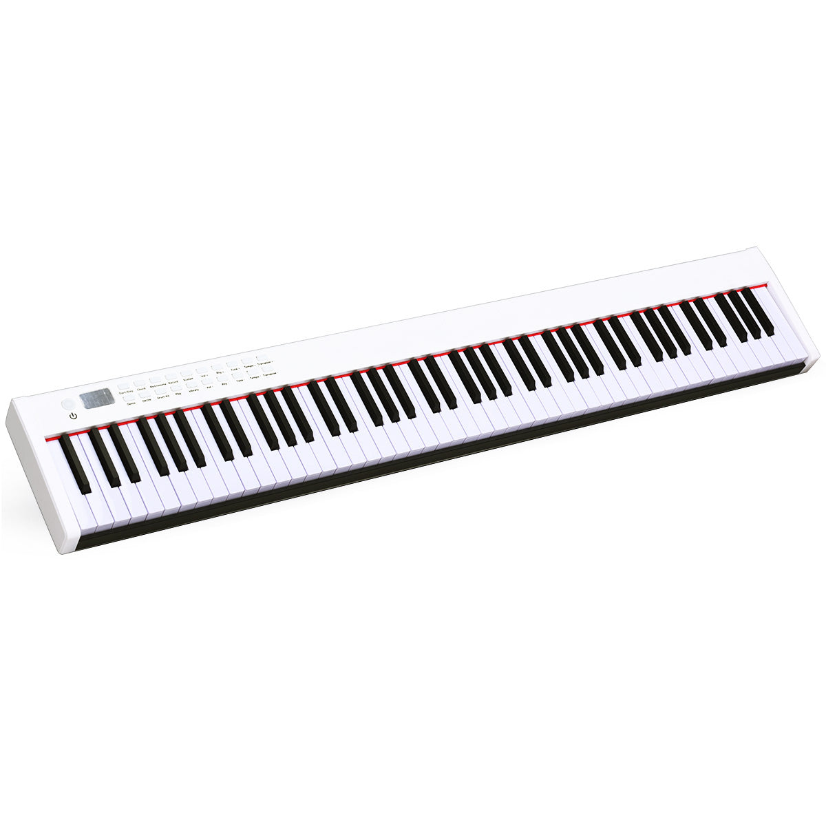 LIVSK Digitale Piano - 88 Toetsen met Gewicht - 128 Ritmes en 128 Tonen - Draagbaar - Inclusief Tas en Pedaal - Wit