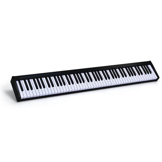 LIVSK Digitale Piano 88 Toetsen - Draagbare Tas - Dynamische Aanpassing - Bluetooth - Rijke Functionaliteit - Zwart + Wit