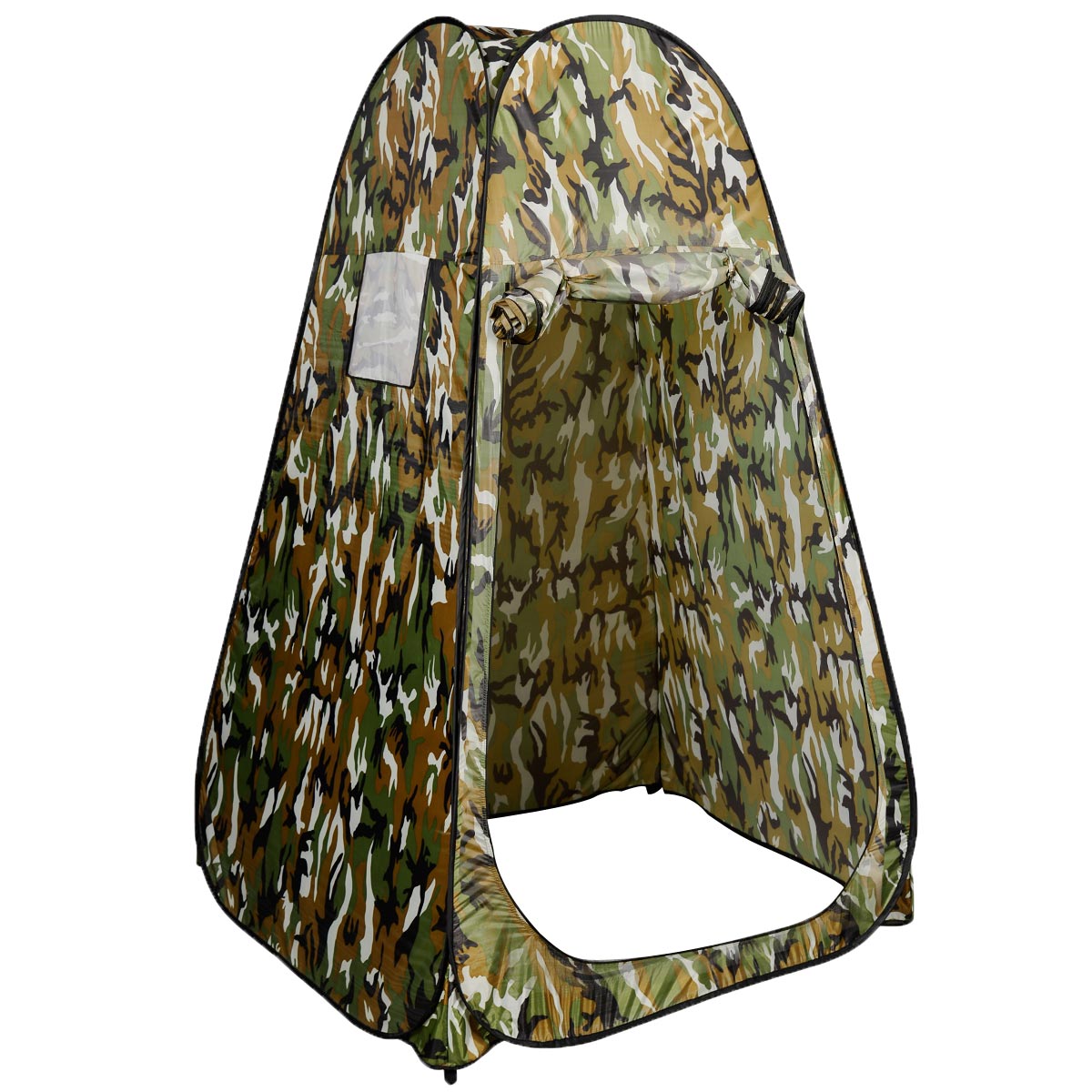 LIVSK Pop-up Douchetent - Waterdicht 190T Polyester - Inclusief Haringen en Draagtas - Ruimte voor 1 Persoon - Fleck-Camouflage