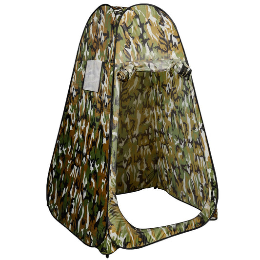 LIVSK Pop-up Douchetent - Waterdicht 190T Polyester - Inclusief Haringen en Draagtas - Ruimte voor 1 Persoon - Fleck-Camouflage