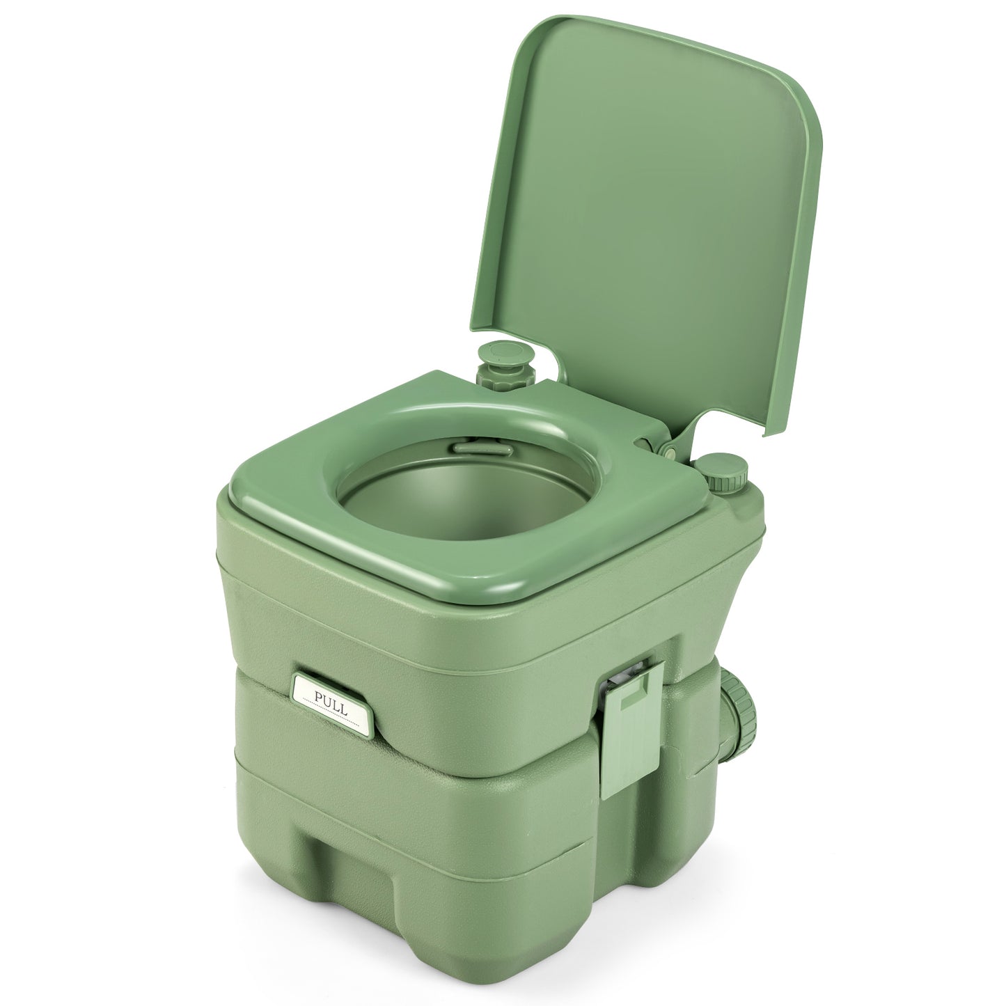 LIVSK Draagbaar Toilet - 20L Vuilwatertank - Lichtgewicht en Compact - Lekvrij Ontwerp - Voor Outdoor Avonturen - Groen