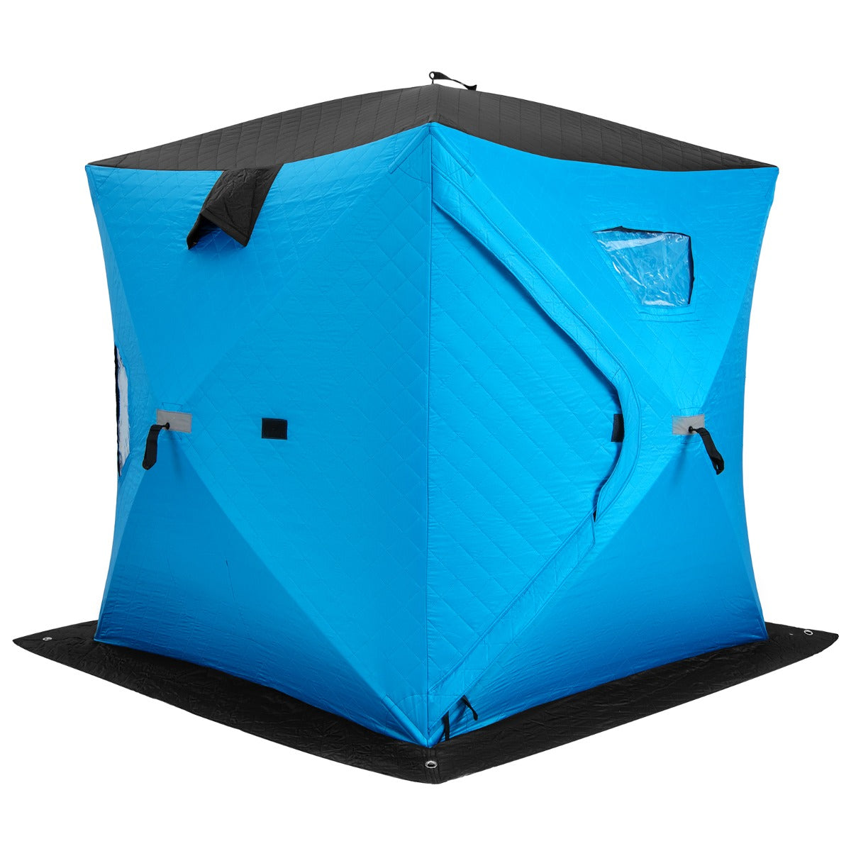 Livsk costway draagbare tent voor ijsvissen met draagtas wintervissentent blauw 1 1