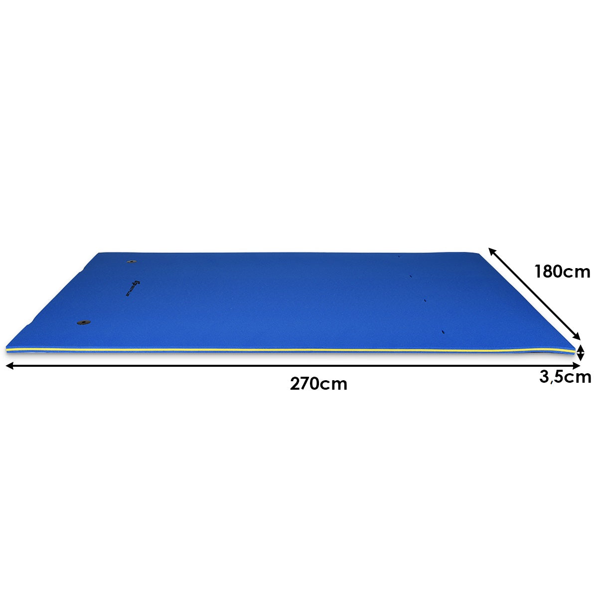 LIVSK Zwevende Waterligstoel - Ergonomisch en Opvouwbaar - Voor 3-5 Personen - Max. 300 kg - 270 x 180 x 3,5 cm - Blauw
