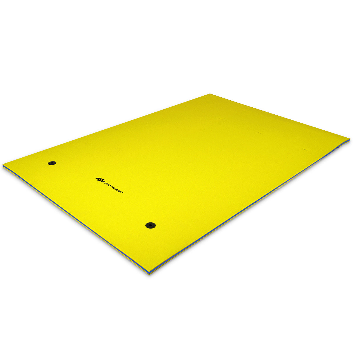 LIVSK Drijvend Tapijt - Ergonomisch Ontwerp - Opvouwbaar en Compact - Voor 3-5 Personen - 270 x 180 x 3,5 cm - Geel