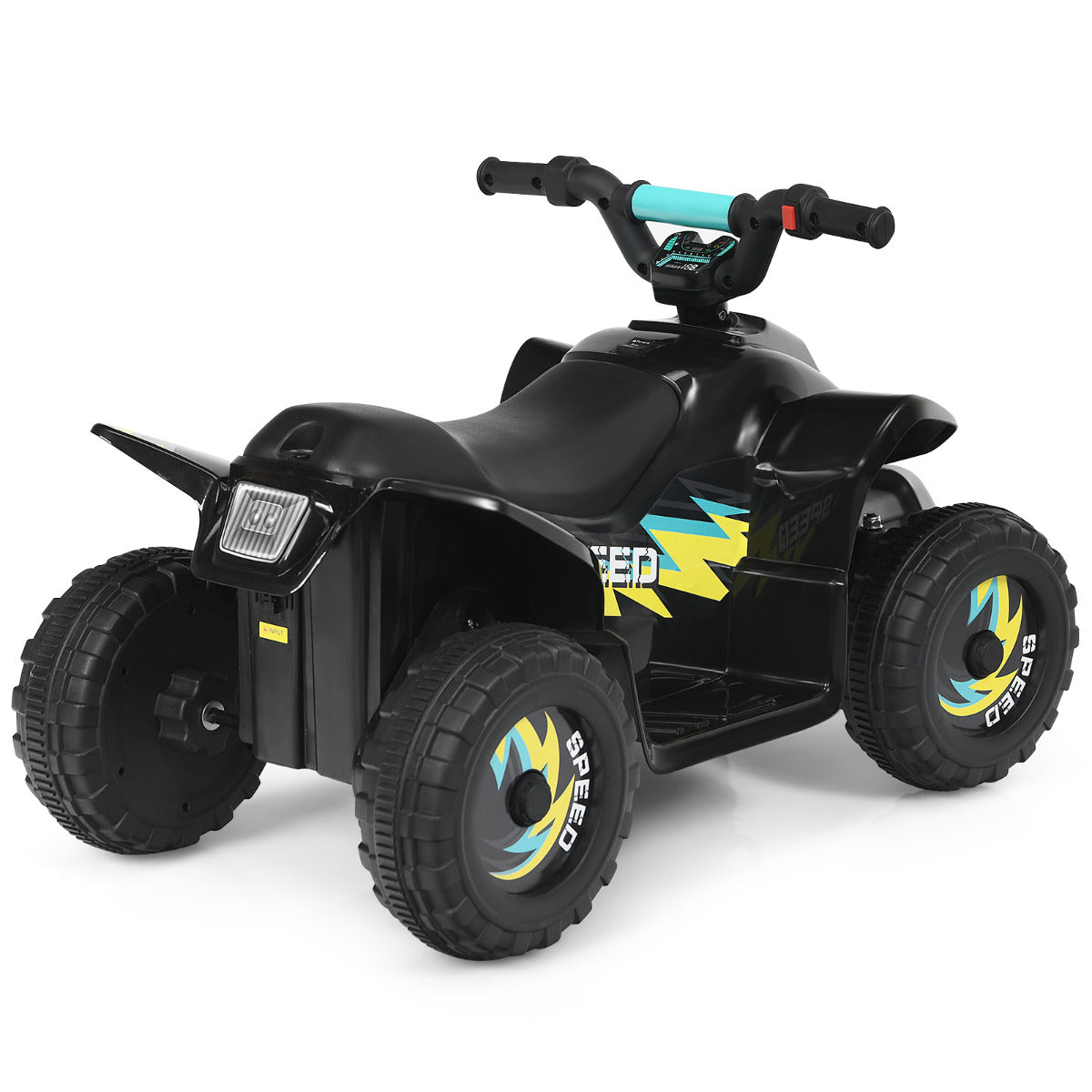 LIVSK Elektrische Quad ATV - Vooruit/Achteruit Schakelaar - Slijtvaste Wielen - Oplaadbaar - Comfortabele Zitting - Blauw