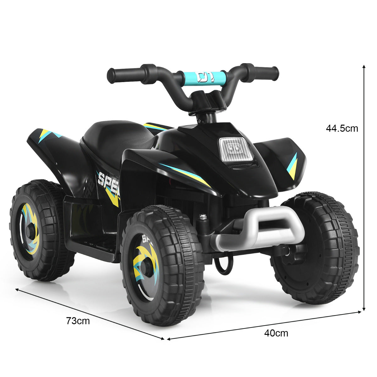LIVSK Elektrische Quad ATV - Vooruit/Achteruit Schakelaar - Slijtvaste Wielen - Oplaadbaar - Comfortabele Zitting - Blauw