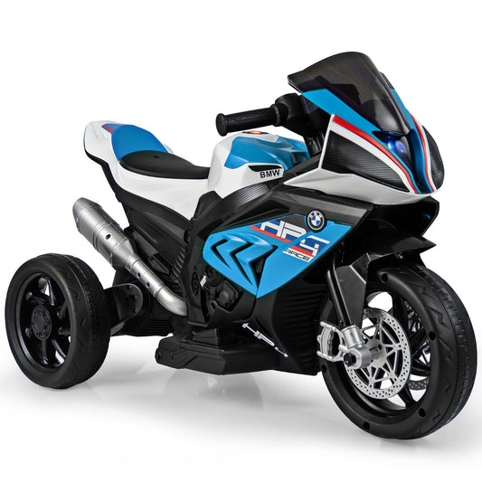 LIVSK 3-wiel Kindermotorfiets - Realistische Rijervaring - Muziek & Geluid - Ergonomisch Zadel - Voor Kinderen 3-8 jaar - Blauw