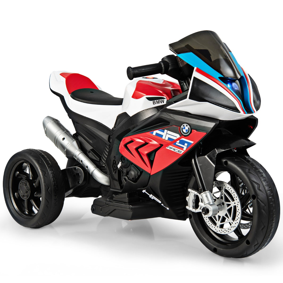 LIVSK Kindermotorfiets 6V - Driewieler met Muziek en USB - Vooruit/Achteruit - Veilig en Comfortabel - Tot 30 kg - Rood