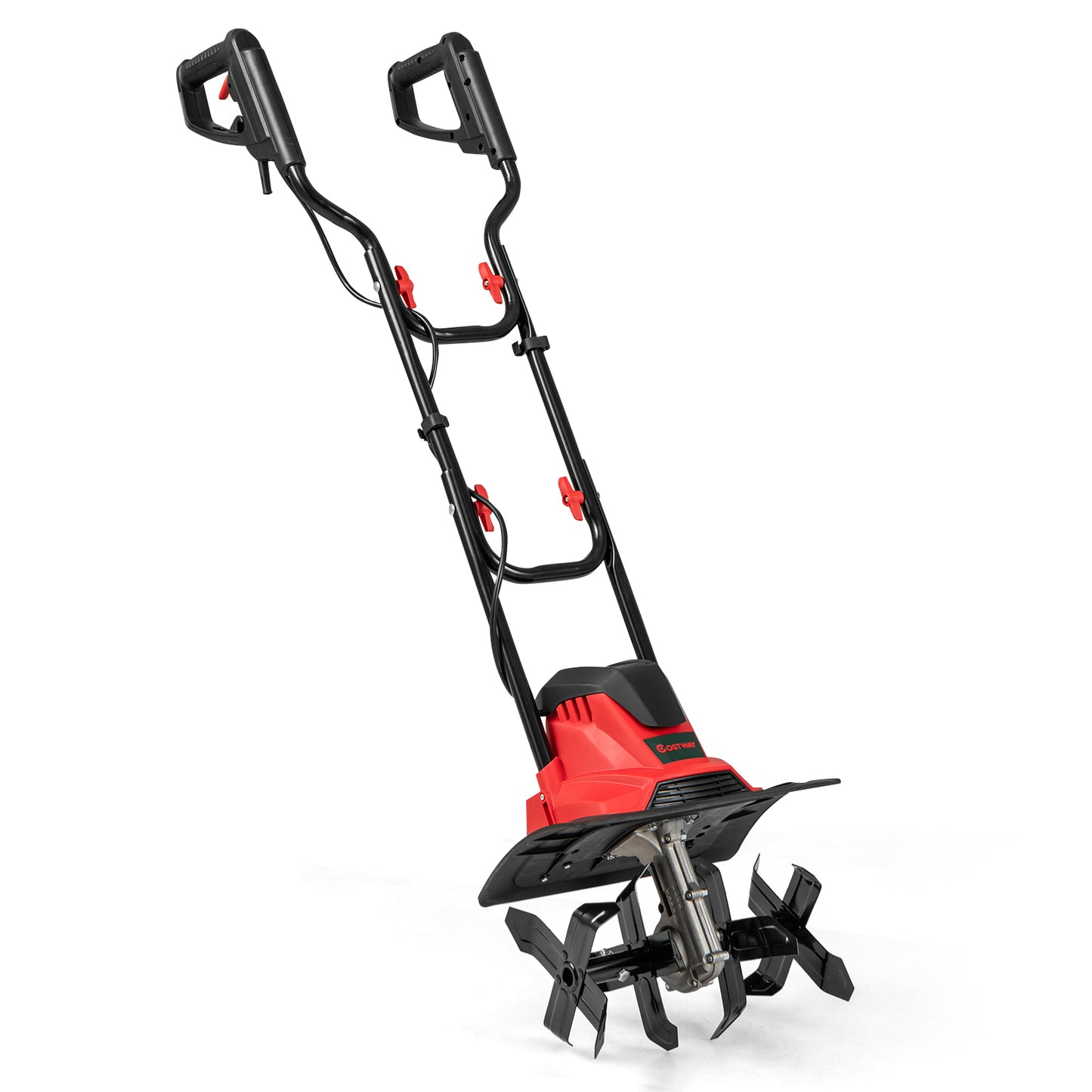 LIVSK Elektrische Grondbewerker 1200W - Werkbreedte 36 cm - Ergonomisch Handvat - Veiligheidsschakelaar - Rood