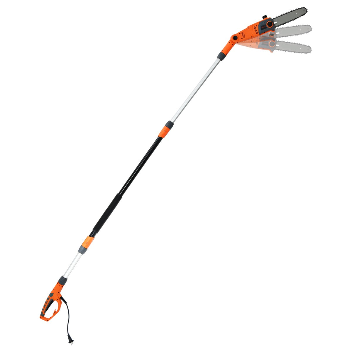 LIVSK Telescopische Elektrische Hoogsnoeier - Verstelbare Steel 212-286 cm - Automatische Kettingspanning - 11 m/s - Oranje