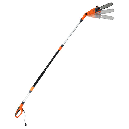 LIVSK Telescopische Elektrische Hoogsnoeier - Verstelbare Steel 212-286 cm - Automatische Kettingspanning - 11 m/s - Oranje