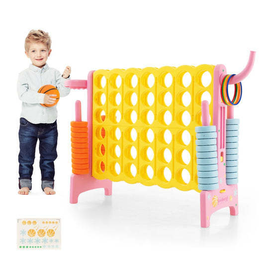 LIVSK 4-wint Speelset - Oversized 3-in-1 Design - Veilig PP en PE - Eenvoudige Montage - Voor Binnen en Buiten - Groen