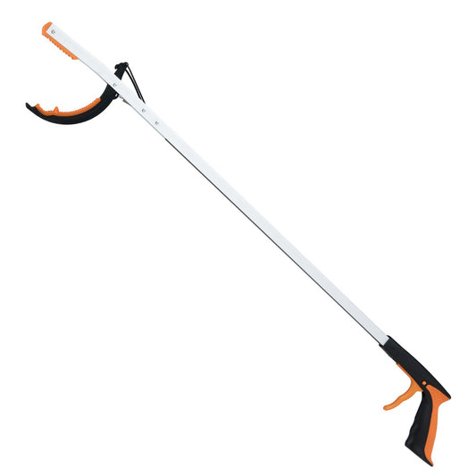 Livsk costway extra lange grijptang van 88 cm tuingrijper afvalverzamelaarstang lichte aluminium klauw 1 stuk